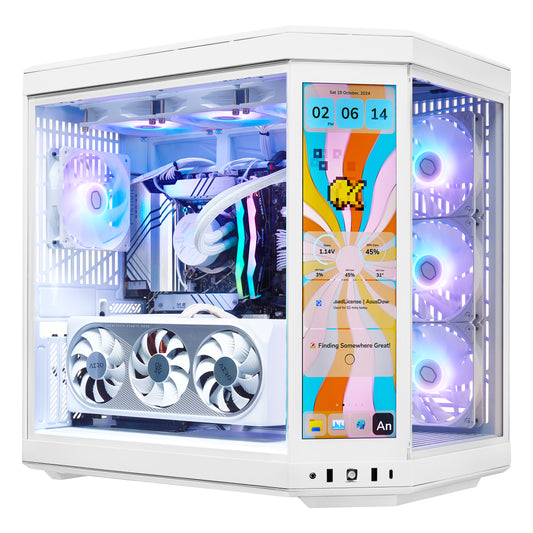 TECHNOID Limited Edition Gaming PC - AMD Ryzen 7 7800X3D, 32GB Ram, 2TB SSD, RTX 4070 Ti Super, Windows 11 Pro, HYTE Y70 Touch infinite