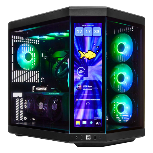 TECHNOID Limited Edition Gaming PC - AMD Ryzen 7 7800X3D, 32GB Ram, 2TB SSD, RTX 4070 Ti Super, Windows 11 Pro, HYTE Y70 Touch infinite, Black