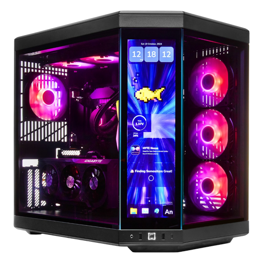 TECHNOID Limited Edition Gaming PC - AMD Ryzen 7 7800X3D, 32GB Ram, 2TB SSD, RTX 4080 Super, Windows 11 Pro, HYTE Y70 Touch infinite, Black