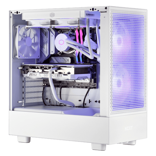 TECHNOID Icy White Gaming PC – AMD Ryzen 5 7600 - GeForce RTX 4070 SUPER - 16GB DDR5 - 1TB SSD - Win 11 H - 3 Years Warranty - Technoid US