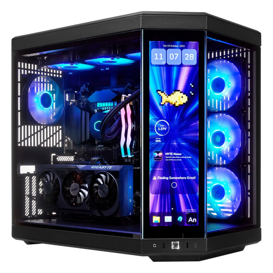 TECHNOID Limited Edition Gaming PC - AMD Ryzen 7 7800X3D, 32GB Ram, 2TB SSD, RTX 4070 Ti Super, Windows 11 Pro, HYTE Y70 Touch infinite, Black