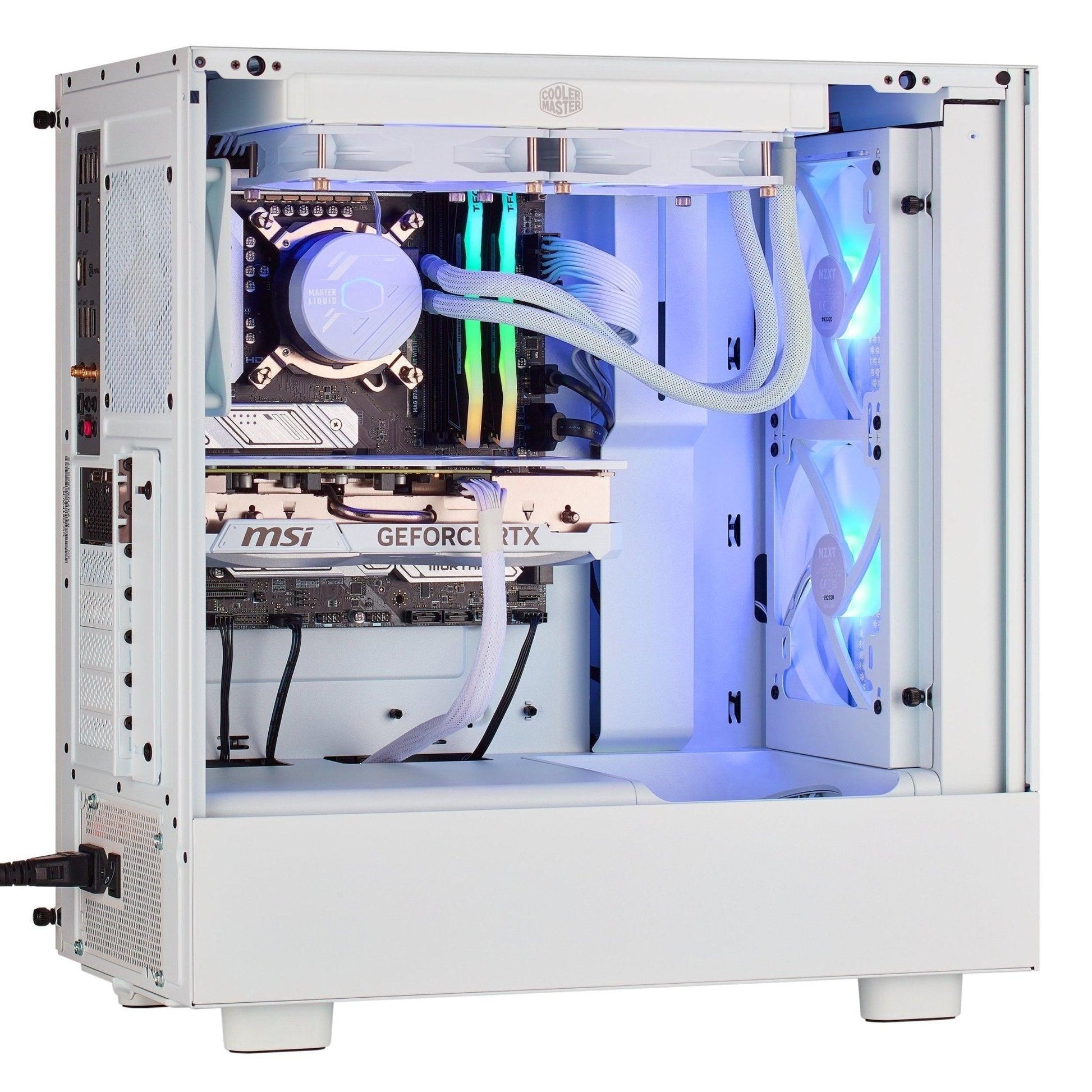 TECHNOID Icy White Gaming PC – AMD Ryzen 7 7800X3D - GeForce RTX 4070 Ti SUPER - 32GB DDR5 - 2TB SSD - Win 11 Pro - 3 Years warranty - Technoid US