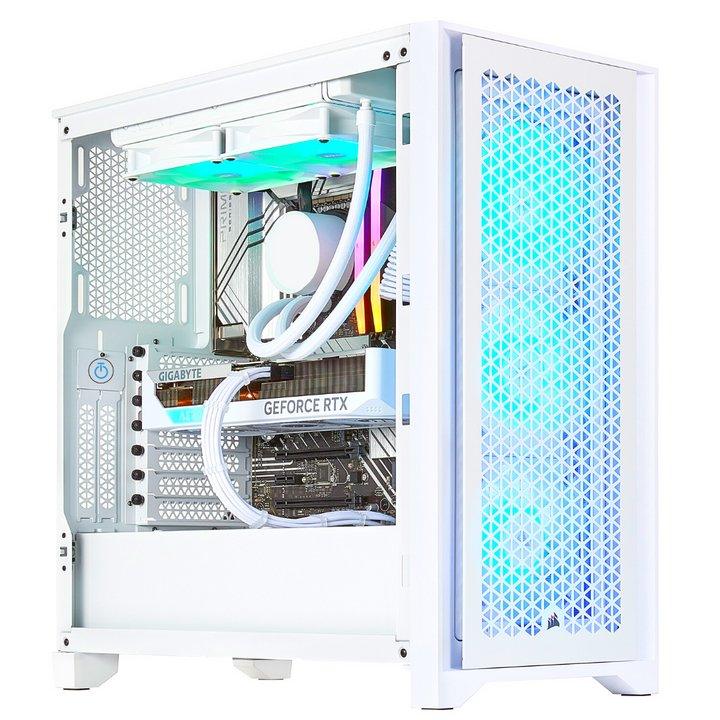 TECHNOID Snow White GAMING PC - Intel i7 14700KF - RTX 4070 Ti SUPER - 32GB DDR5 - 2TB SSD - Win 11 PRO - Technoid US