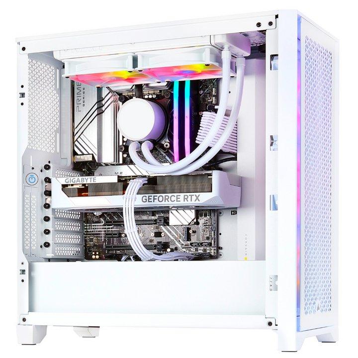 TECHNOID Snow White GAMING PC - Intel i7 14700KF - RTX 4070 Ti SUPER - 32GB DDR5 - 2TB SSD - Win 11 PRO - Technoid US