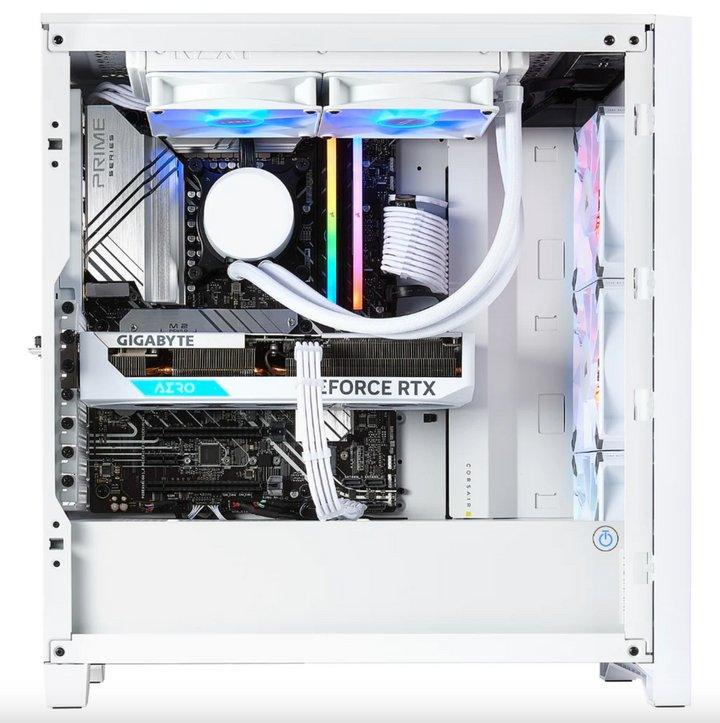 TECHNOID Snow White Gaming PC – Intel i9 14900K - GeForce RTX 4090 - 96GB DDR5 - 4TB SSD - Win 11 Pro - Technoid US