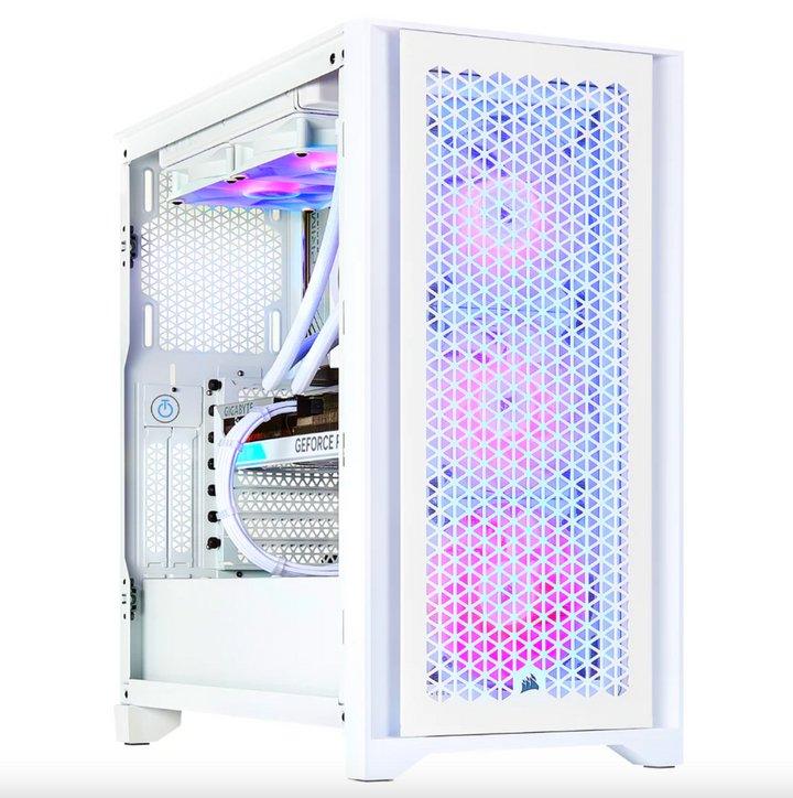 TECHNOID Snow White Gaming PC – Intel i9 14900K - GeForce RTX 4090 - 96GB DDR5 - 4TB SSD - Win 11 Pro - Technoid US